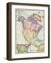 North America at the Close of the Revolution - Treaty of Paris, 1783-null-Framed Giclee Print