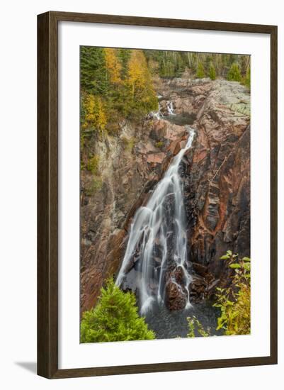 North America, Canada, Ontario, Terrace Bay, Aguasabon Gorge Falls-Frank Zurey-Framed Photographic Print