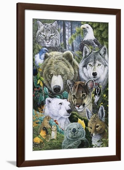 North America's Endangered-Jenny Newland-Framed Giclee Print