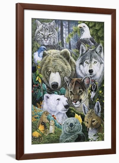 North America's Endangered-Jenny Newland-Framed Giclee Print