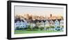 North America, USA, America, California, San Francisco, Alamo Square, Painted lady's on Alamo Squar-Jordan Banks-Framed Photographic Print