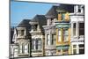 North America, USA, America, California, San Francisco. colurful house in Height & Ashbury-Jordan Banks-Mounted Photographic Print