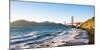 North America, USA, America, California, San Francisco, View of the Golden Gate bridge from Marshal-Jordan Banks-Mounted Photographic Print