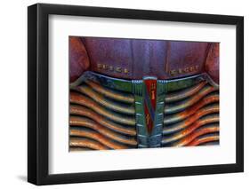 North America, USA, Georgia, Grill of old rusted Buick at Old Car City.-Joanne Wells-Framed Photographic Print