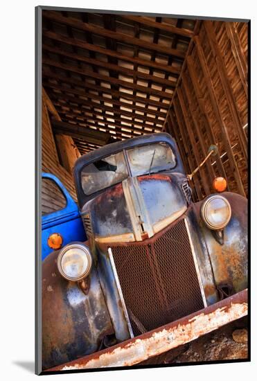 North America, USA, Georgia, Old Rusty Truck on a Farm-Joanne Wells-Mounted Photographic Print