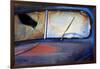 North America, USA, Georgia, Windshield of an Old Rusty Truck-Joanne Wells-Framed Photographic Print