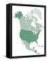 North America Vector Map-Refe-Framed Stretched Canvas