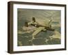 North American Aviation's B-25 Mitchell Bomber in Flight During World War 2-null-Framed Photo