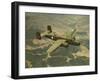 North American Aviation's B-25 Mitchell Bomber in Flight During World War 2-null-Framed Photo