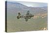 North American B-25G Mitchell Bomber in Flight Near Mesa, Arizona-null-Stretched Canvas