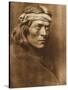 North American Indian, a Zuni Governor-Edward S. Curtis-Stretched Canvas