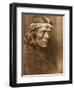 North American Indian, a Zuni Governor-Edward S. Curtis-Framed Premium Giclee Print