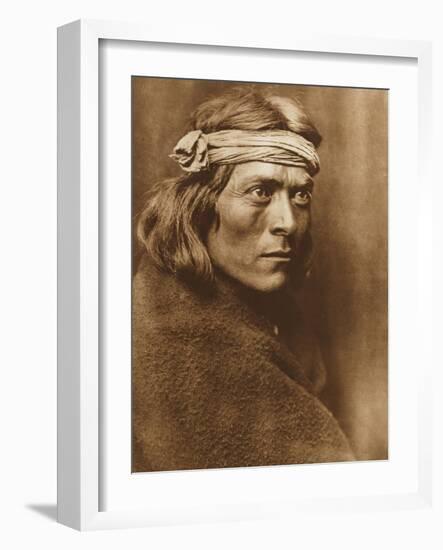 North American Indian, a Zuni Governor-Edward S. Curtis-Framed Giclee Print