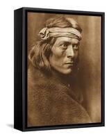 North American Indian, a Zuni Governor-Edward S. Curtis-Framed Stretched Canvas