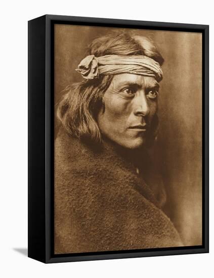 North American Indian, a Zuni Governor-Edward S. Curtis-Framed Stretched Canvas