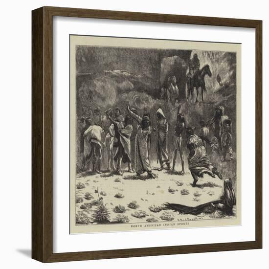 North American Indian Sports-Arthur Boyd Houghton-Framed Giclee Print