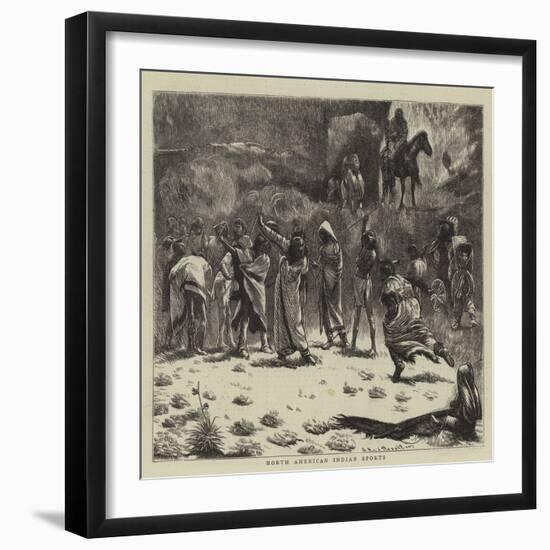 North American Indian Sports-Arthur Boyd Houghton-Framed Giclee Print