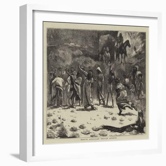 North American Indian Sports-Arthur Boyd Houghton-Framed Giclee Print