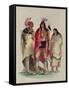 North American Indians, circa 1832-George Catlin-Framed Stretched Canvas