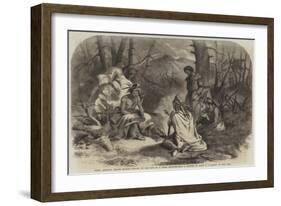 North American Indians Holding Council on the Fate of a White Prisoner-Felix Octavius Carr Darley-Framed Giclee Print