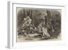 North American Indians Holding Council on the Fate of a White Prisoner-Felix Octavius Carr Darley-Framed Giclee Print