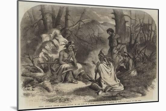 North American Indians Holding Council on the Fate of a White Prisoner-Felix Octavius Carr Darley-Mounted Giclee Print