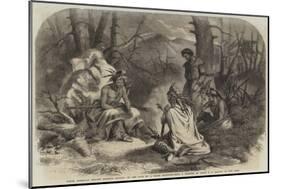 North American Indians Holding Council on the Fate of a White Prisoner-Felix Octavius Carr Darley-Mounted Giclee Print