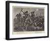 North American Indians Running Cattle into a Ranch-Richard Caton Woodville II-Framed Giclee Print