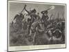 North American Indians Running Cattle into a Ranch-Richard Caton Woodville II-Mounted Giclee Print