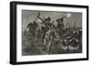 North American Indians Running Cattle into a Ranch-Richard Caton Woodville II-Framed Giclee Print