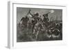 North American Indians Running Cattle into a Ranch-Richard Caton Woodville II-Framed Giclee Print