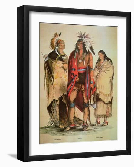 North American Indians-George Catlin-Framed Giclee Print