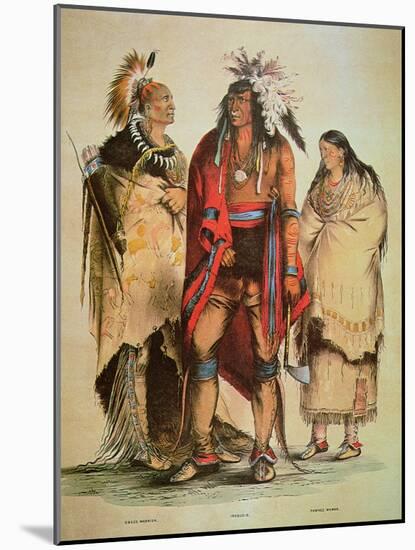 North American Indians-George Catlin-Mounted Giclee Print
