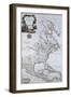 North American Map, 1710-Science Source-Framed Giclee Print