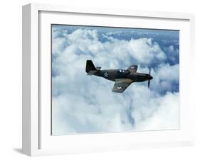 North American's P-51 Mustang Fighter is in Service with Britain's Royal Air Force, 1942-Mark Sherwood-Framed Photo