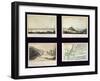 North American Scenes and a Map of New York, c.1772-null-Framed Giclee Print
