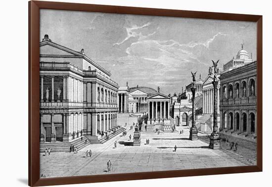 North and East Sides of the Forum, Rome-C Hulsen-Framed Giclee Print