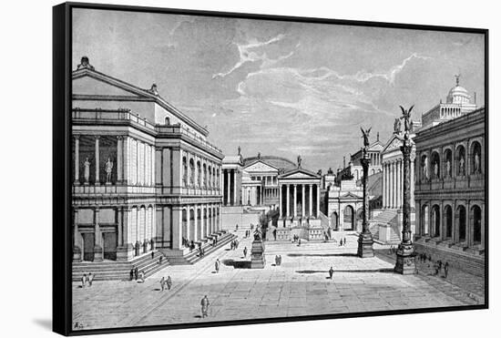 North and East Sides of the Forum, Rome-C Hulsen-Framed Stretched Canvas