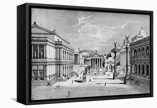 North and East Sides of the Forum, Rome-C Hulsen-Framed Stretched Canvas