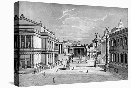 North and East Sides of the Forum, Rome-C Hulsen-Stretched Canvas