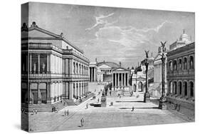 North and East Sides of the Forum, Rome-C Hulsen-Stretched Canvas