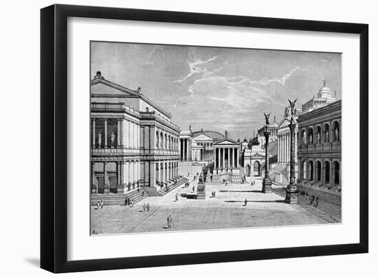 North and East Sides of the Forum, Rome-C Hulsen-Framed Giclee Print