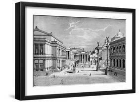 North and East Sides of the Forum, Rome-C Hulsen-Framed Giclee Print