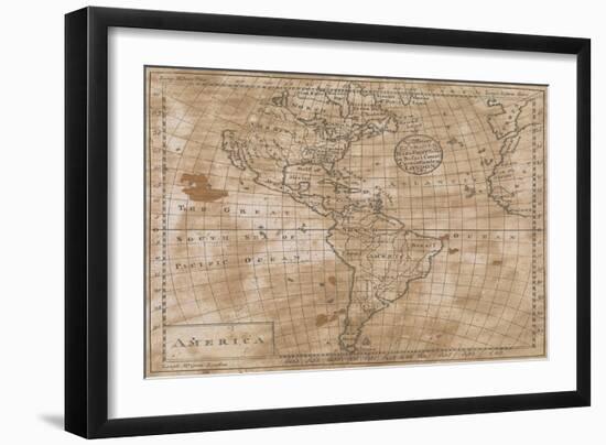 North and South America in its Principal Divisions, London, 1767-John Spilsbury-Framed Giclee Print