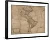 North and South America in its Principal Divisions, London, 1767-John Spilsbury-Framed Premium Giclee Print