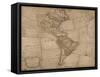 North and South America in its Principal Divisions, London, 1767-John Spilsbury-Framed Stretched Canvas