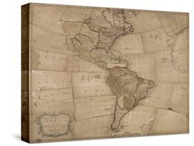 North and South America in its Principal Divisions, London, 1767-John Spilsbury-Stretched Canvas