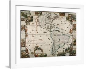 North and South America-null-Framed Giclee Print