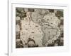 North and South America-Vintage Reproduction-Framed Art Print