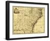 North and South Carolina & Georgia - Panoramic Map-Lantern Press-Framed Art Print